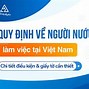 Quy Định Về Người Lao Động Nước Ngoài Làm Việc Tại Việt Nam